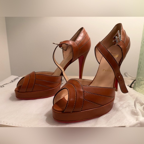 Christian Louboutin Shoes - *EUC* sz 9.5/41 Christian Louboutin D’Orsay Pumps Re-Soled w/ new taps! Peep Toe